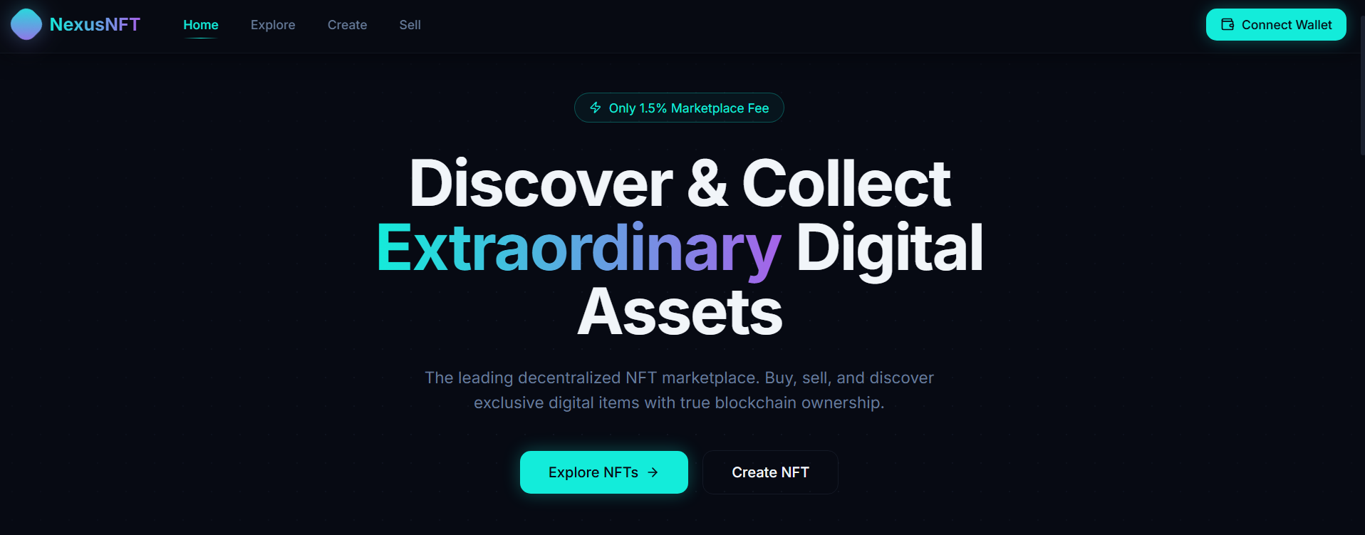 NexusNFT — Web3 · Marketplace